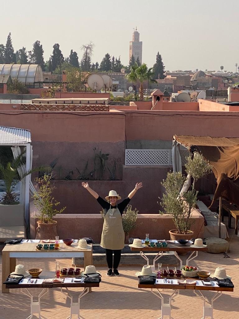 Activité cours de cuisine à Marrakech pour un EVJF
